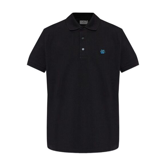 Etro Black Polo Shirts Men